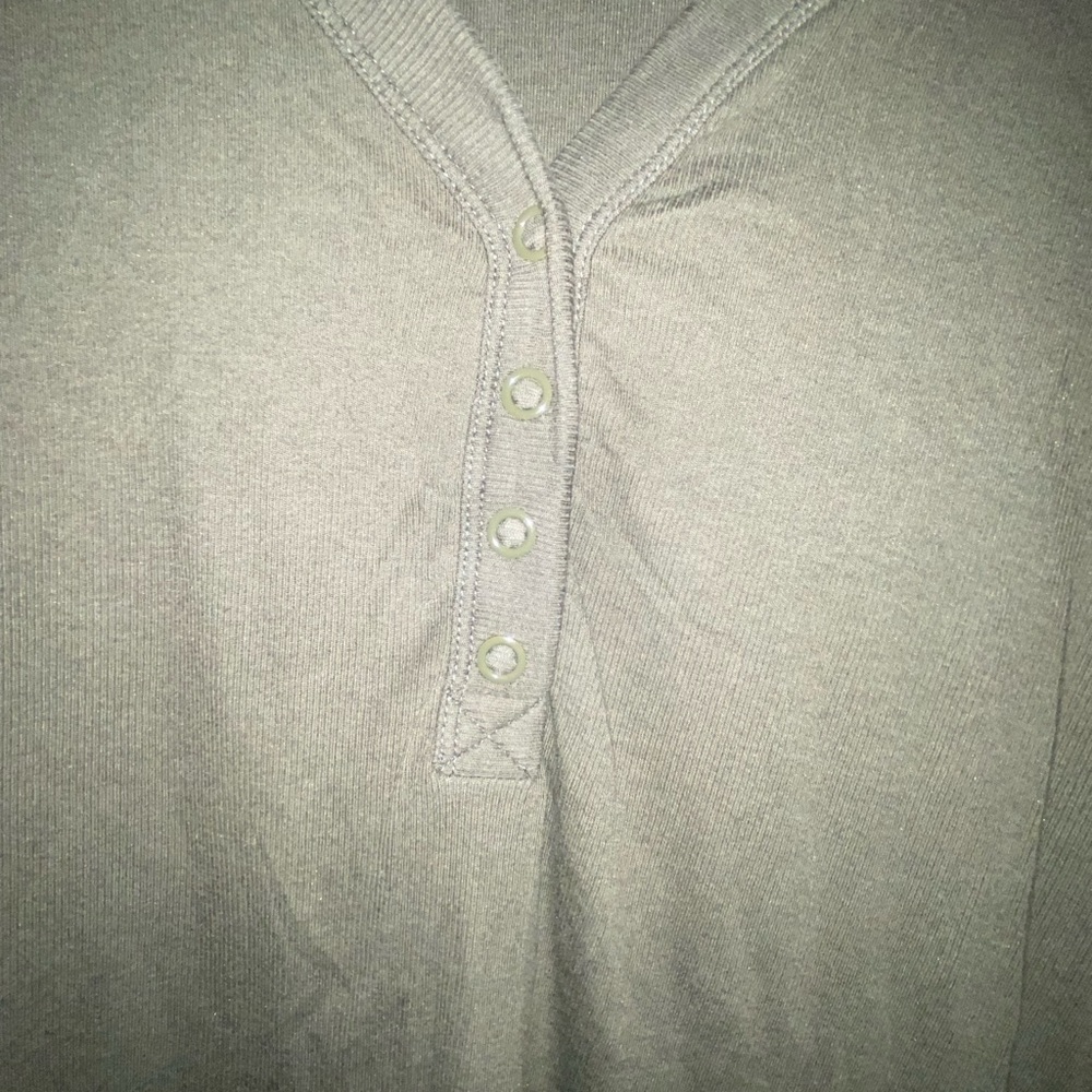 Torrid Ribbed Henley Top - Picture 3 of 4